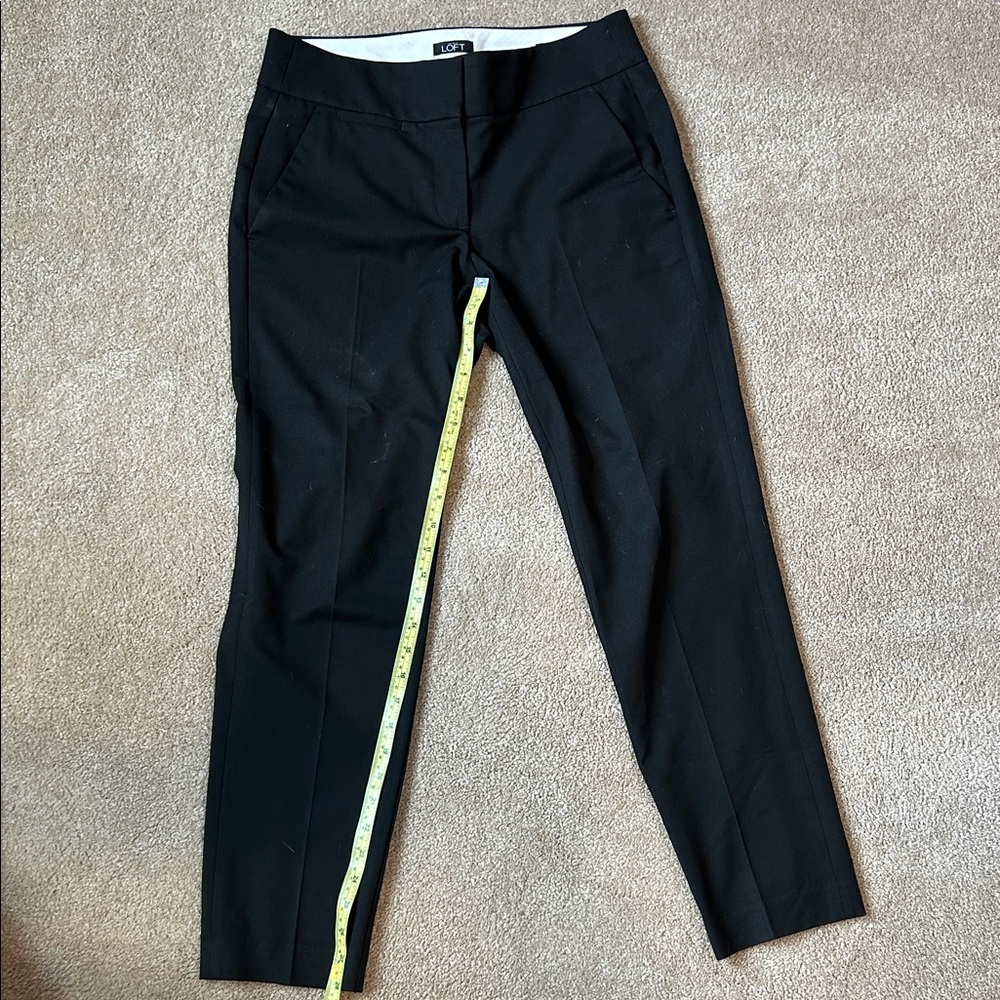 Ann Taylor Loft Black Julie Trousers